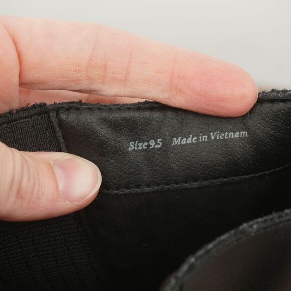 Dolce Vita Womens Martey Boots Booties Chunky Block Heel Black Leather Zip 9.5 - Picture 7 of 9